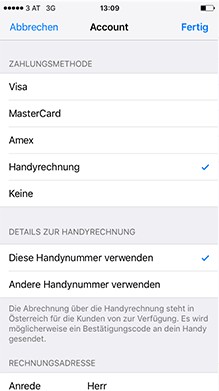 Im App Store per Handyrechnung bezahlen | Drei.at