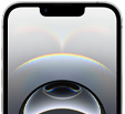 iPhone 16e, All‑Screen Design, Dynamic Island oben in der Mitte, dünner schwarzer Displayrand