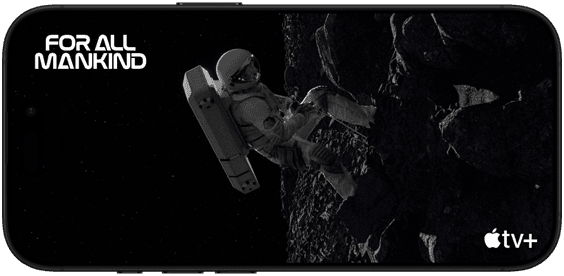 Szene aus der ersten Folge „Roter Mond“ der AppleTV+ Serie For All Mankind auf dem iPhone 16 Pro