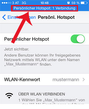 Iphone persönlicher hotspot lässt sich nicht aktivieren